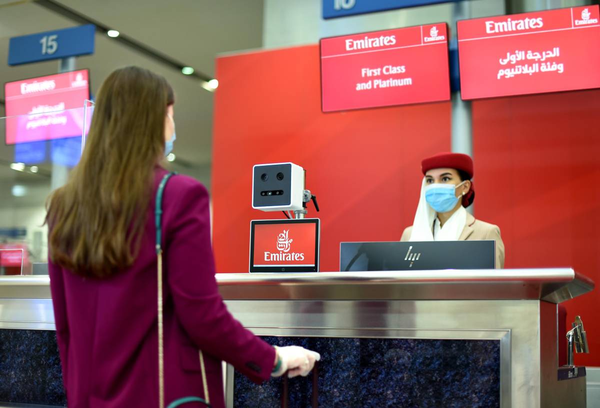 Emirates resumes check-in for departure 