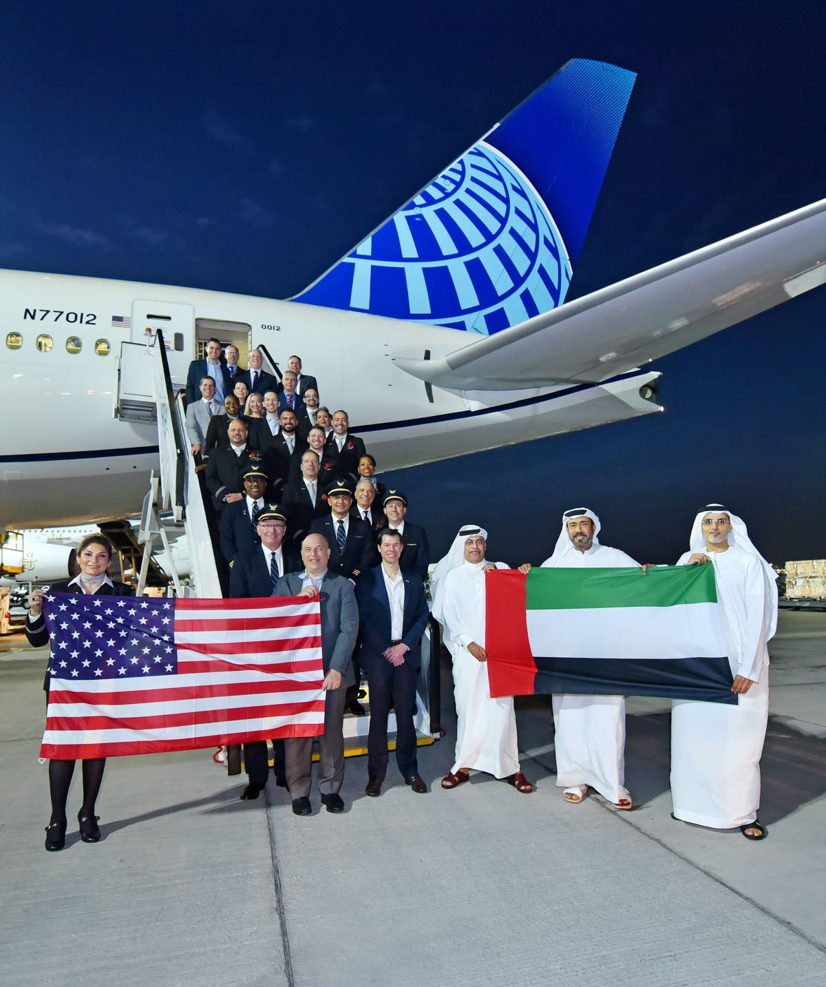 United Airlines celebrates a year of nonstop service from Dubai to New York/Newark