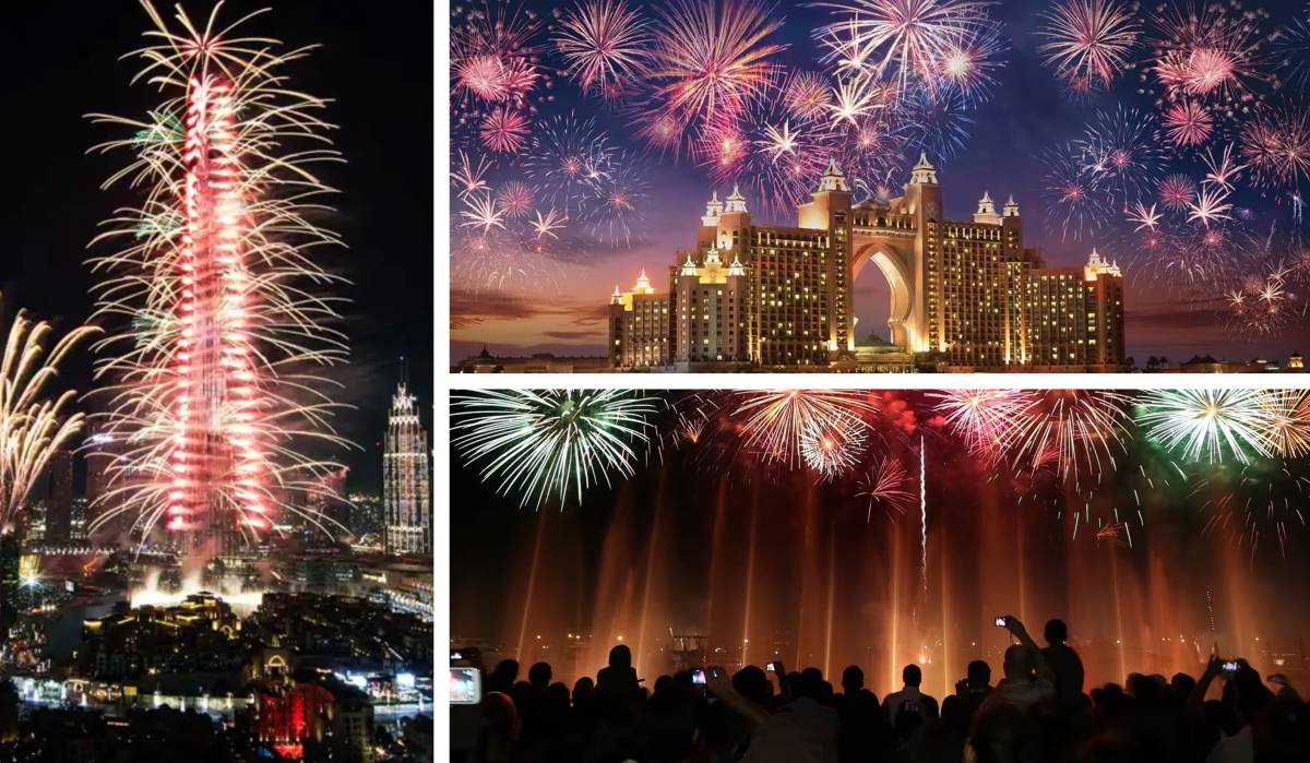 NYE 2025 fireworks in Dubai 